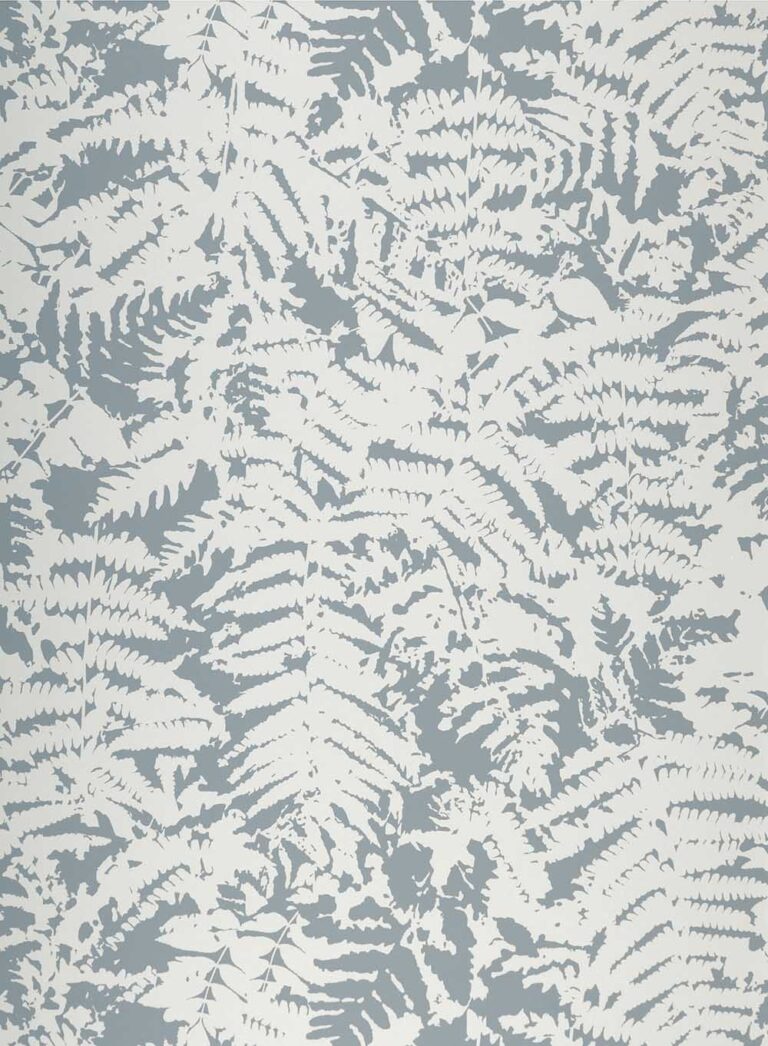 Behang Little Greene 20th Century Papers Fern 1960 Sage Blue