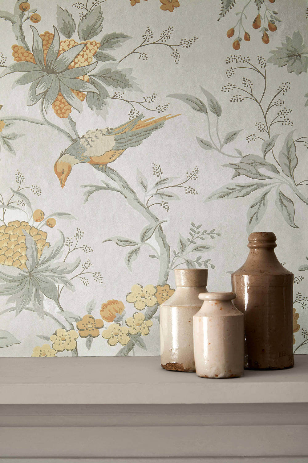 behang little greene archive trails ii brooke house cinder 3