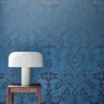 behang little greene london wallpapers v st james park cobalt fade 2