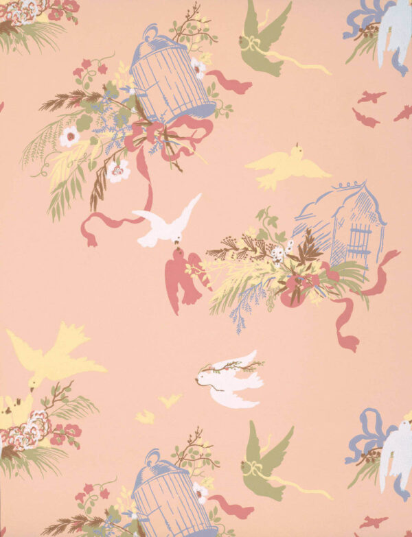 behang little greene national trust papers iii volieres confetti 1