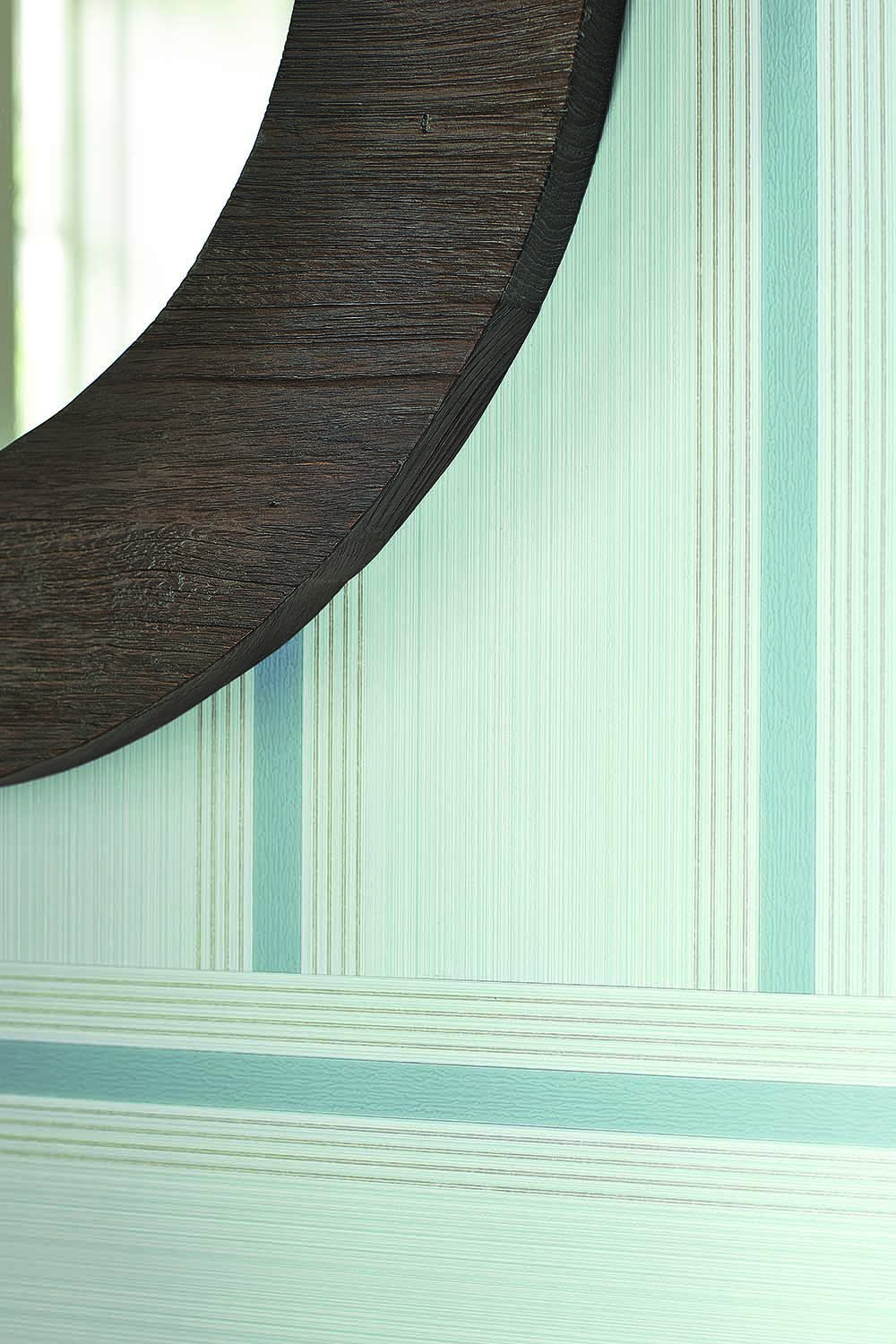 Behang Little Greene Painted Papers Cavendish Stripe 1965 Brush
