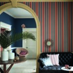 Behang Little Greene Painted Papers Colonial Stripe 1840 Morocco