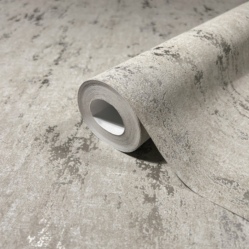 behang metallic beton structuur 35123 s2