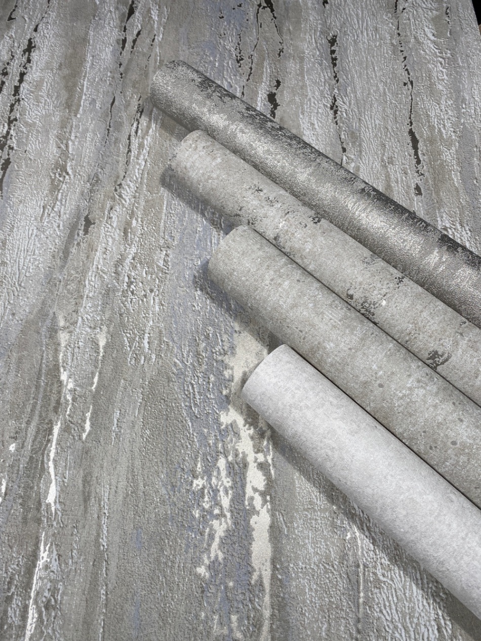 behang metallic beton structuur 35123 s6