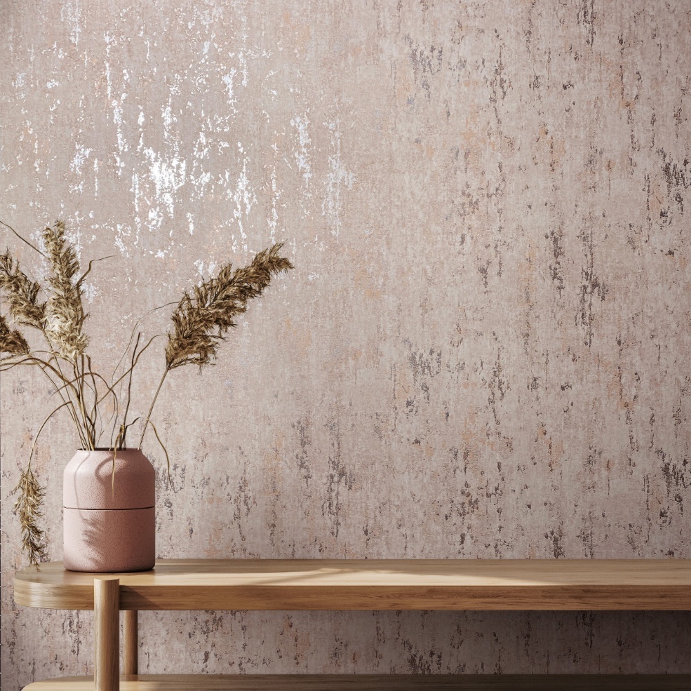 behang metallic beton structuur 35124 s1