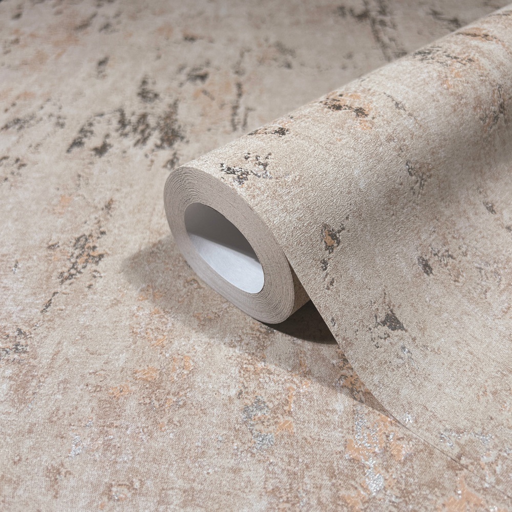 behang metallic beton structuur 35124 s2