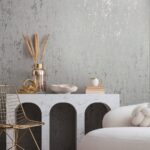 behang metallic beton structuur 35144 s3