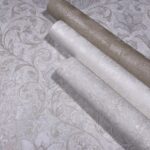behang metallic zand beige structuur 35133 s4