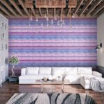 behang paars watercolor strepen G78266 s2