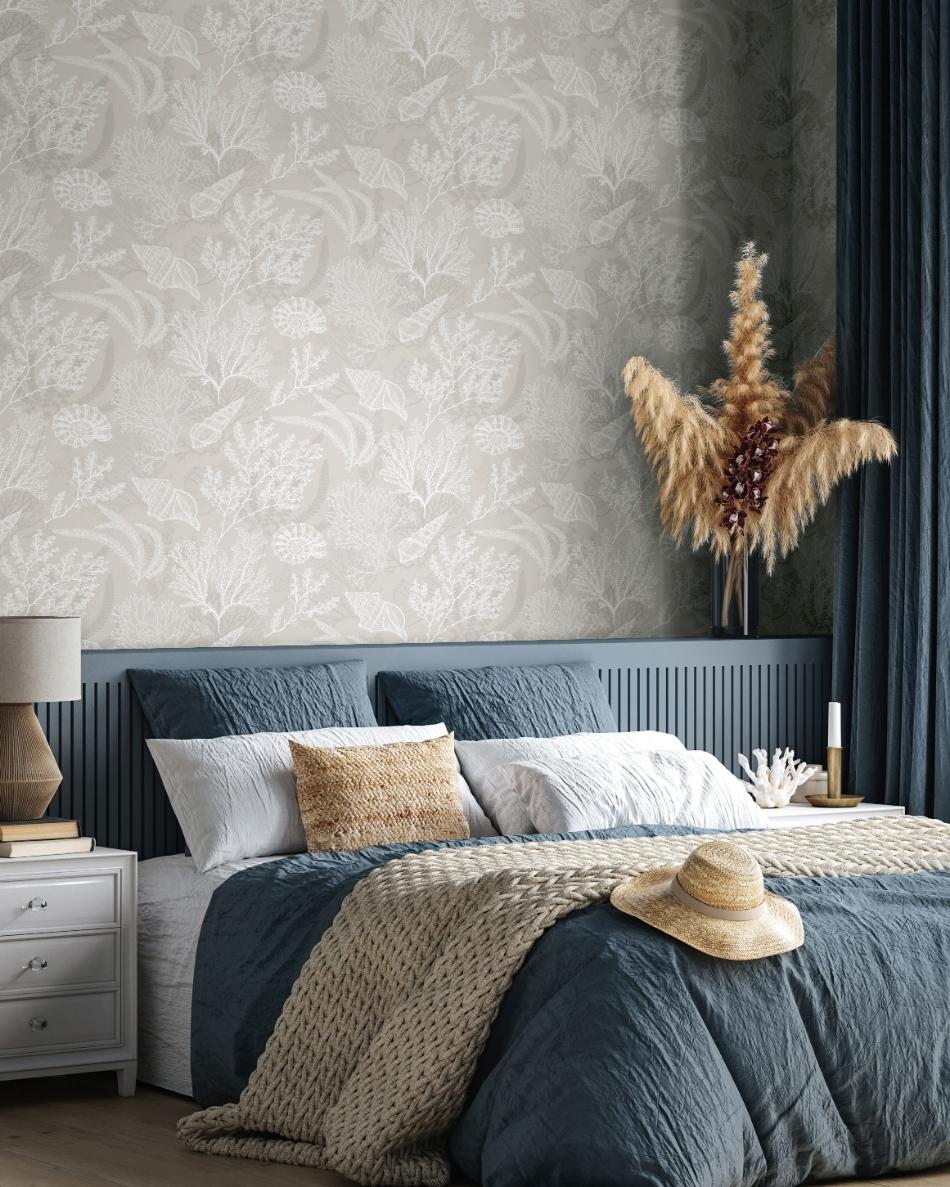 behang zee schelpen koraal 81690 s1