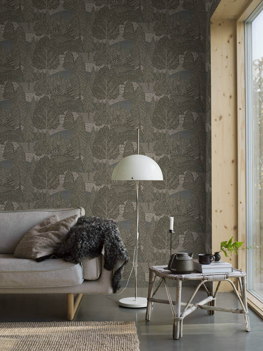 borastapeter woodland northern forest 4702 behang 1