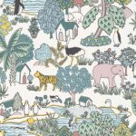little greene little greene wallpaper animal kingd 5