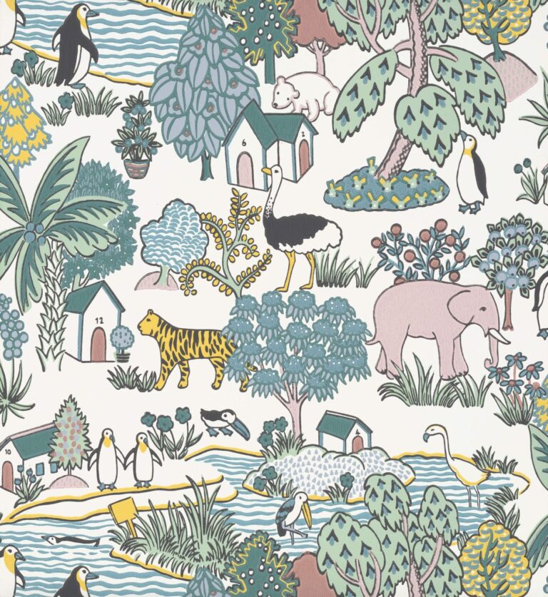 little greene little greene wallpaper animal kingd 5