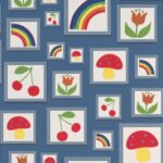 little greene little greene wallpaper balance woad